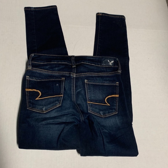 American Eagle Outfitters Womens Sz 0 Super Stretch Skinny Jeans  13.75 in waist - Picture 3 of 3